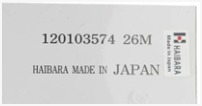 120103570 26M HAIBARIA MADE IN JAPAN