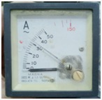 ANALOG AMPERE METER  Range  0-50