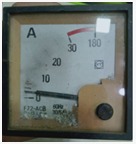 Analog Ammeter.  Range 0-180