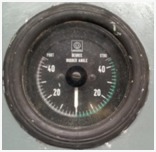 DEGREE RUDDER ANGLE METER 0-40 TYPE: PORT  AND STBD