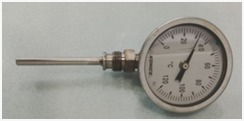 INDUSTRIAL TEMPERATURE GAUGE 60MM DIAL WSS RADIAL BIMETAL