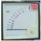 Kilo Ohm power gauge.  Range 380-0
