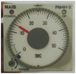 Multirange Analog Timer. NAIS PM4H-S  RANG: 0-50  SEC