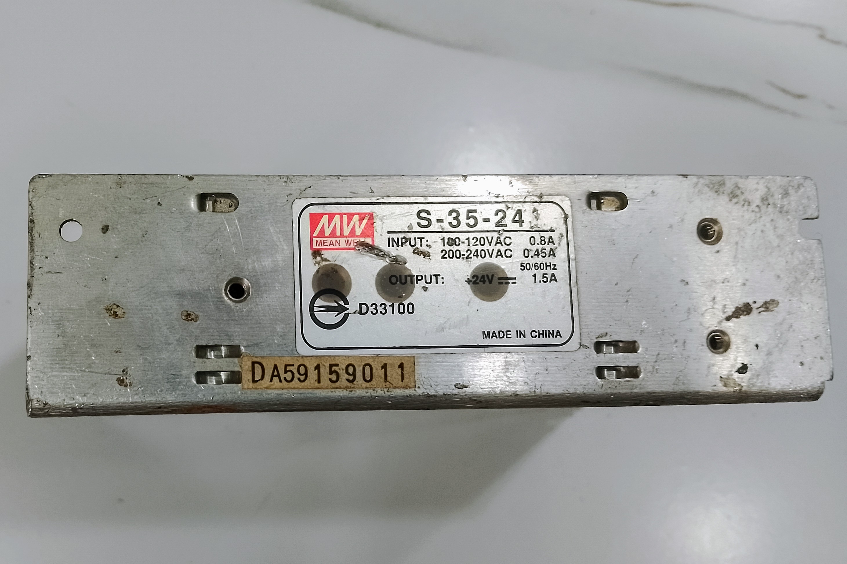 OPTEC LED SIGN S-35-24 VDC POWER SUPPLY MEANWELL