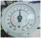 PORT  STARBD OSAKA NUNOTANI SEIKI JIS F 8522 SL 200 ELECTRIC RUDDER ANGLE INDICATOR RECEIVER Range : 40-40