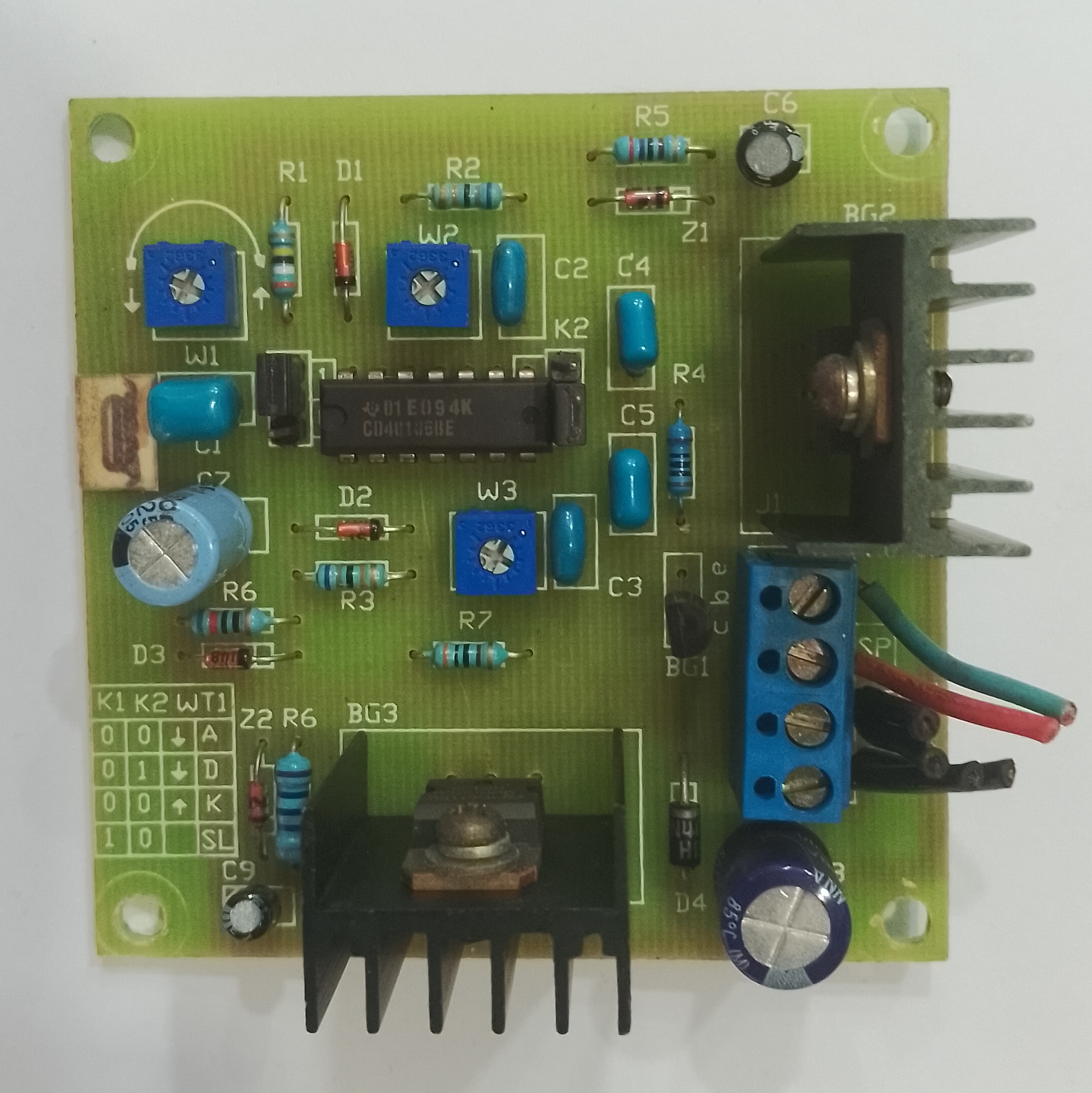 STABILIZER CONTROL CARD ALARM-M