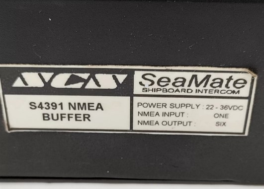 Seamate S4391 NMEA Buffer. 22~36 Volts DC. One In Six Out.