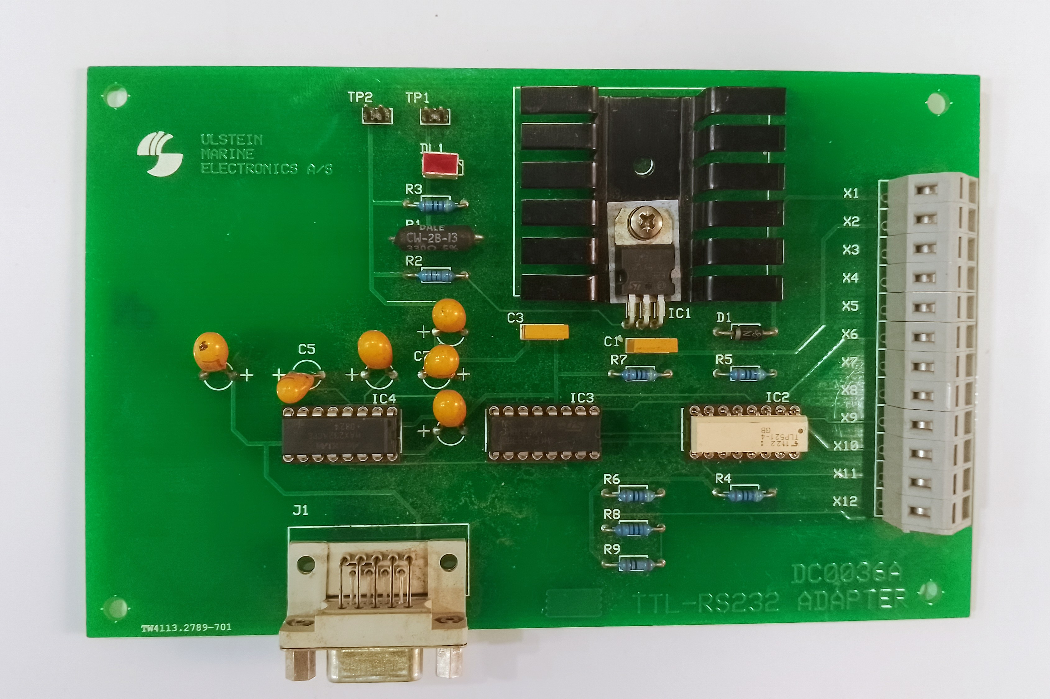 ULSTEIN DC0036A TTL-RS232 ADAPTER PCB BOARD/Ulstein Ttl-rs232 Adapter Pcb Dc0036a